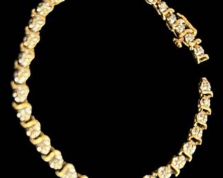 14K Gold Tennis Bracelet