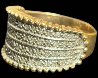 10K Gold Plumb Ring