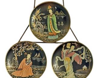 Pagoda Plate Rack and Geisha Plates