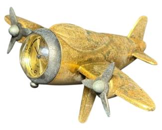 Vintage Airplane Clock