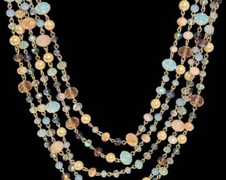 NEW Talbots Layered Gold Tone Necklace
