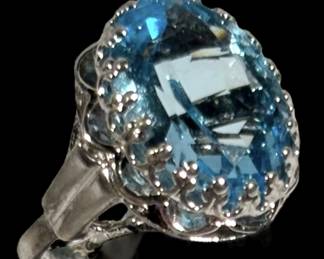 Sterling Silver Topaz Ring