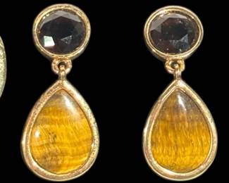 Chicos Gold Tone Costume Earring Set