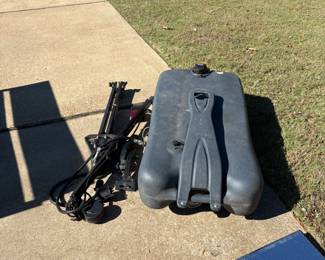 35 gallon dump tank and tow bar