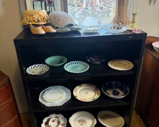 Vintage hats and dishes