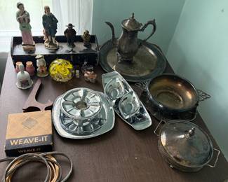 Silver plated dish ware