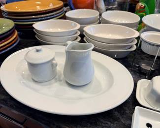 Nice selection of Apilco and Sur La Table dinnerware