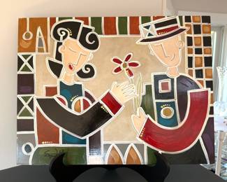 Eric Waugh “In Love with You” original acrylic painting on board, Signed.
