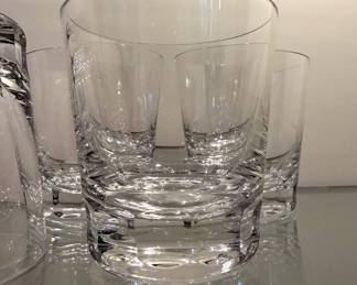 Set of 5 Baccarat “Missouri” model crystal scotch/whiskey glasses