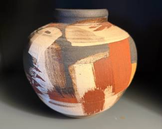 Vintage ceramic terra cotta pot by Anima Roos