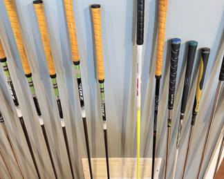 Nice selection of TaylorMade golf clubs, including a RBZ 15 degree 3 wood and more