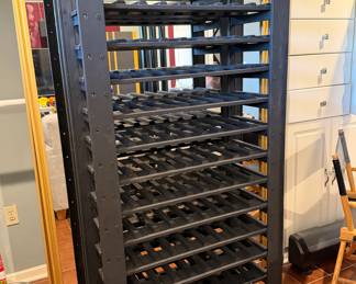 Very nice 126 bottle wine/liquor wood rack