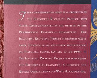 Two Official 1993 Bill Clinton - Al Gore ‘An American Reunion’ Presidential Inaugural posters