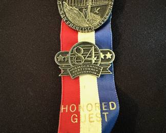 1984 San Francisco Democratic National Convention “Honored Guest” ribbon
