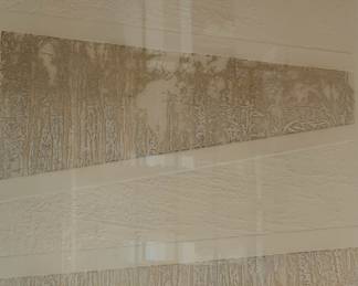 Paula Crane “Remembered II” framed print. 34 1/2”T x 24”W