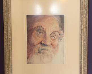 Anne Graves, “A Study of Hubert Shuptrine” original watercolor