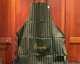 Never used vintage Harrods linen apron