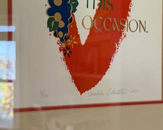 “Shehecheyanu” framed art print by Mordechai Rosenstein, #6/350