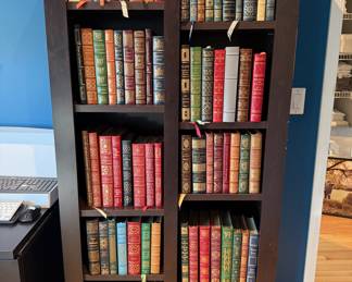 Over 100 Easton Press leather bound books