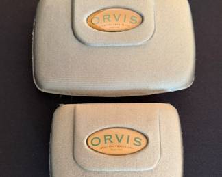 Orvis fly cases with fishing flies