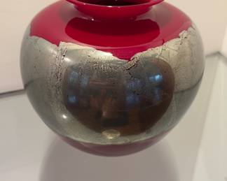 D. Carlson art glass vase