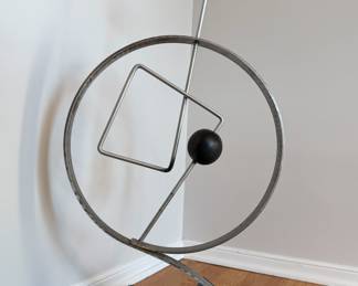 ‘Fenêtre Vers Le Cole’ - ‘Window to the Sky’ metal and iron sculpture by Swiss artist Walter Linck ca. 1958, approximately 35” tall