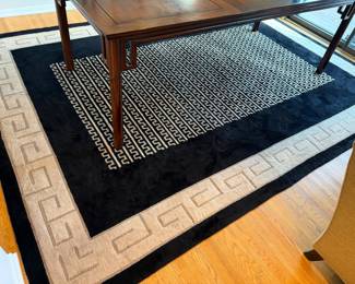 Very nice 8’ x 11’ hand tufted wool Oriental rug