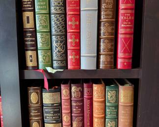 Over 100 Easton Press leather bound books