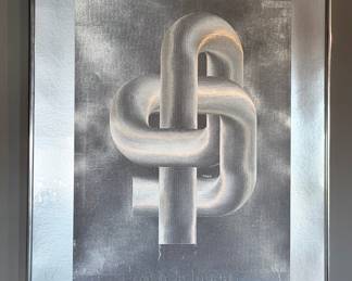 Patrick Dupre “Infinity” etching on foil, Signed