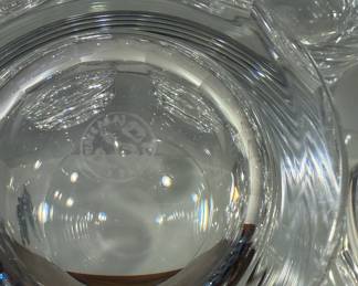 Set of 5 Baccarat “Missouri” model crystal scotch/whiskey glasses