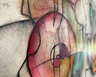 Eric Waugh “Bravo” original oil on canvas, Signed.  60”W x 30”T