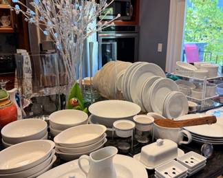 Nice selection of Apilco and Sur La Table dinnerware