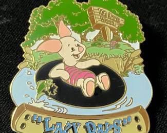 Disney Piglet “Lazy Days” Seasonal Series – Summer Pin (Limited Edition of 5,000)
Adorable Disney Limited Edition enamel pin from the Seasonal “Lazy Days” Series, featuring Piglet enjoying a carefree summer moment under the sun. A cheerful collectible that perfectly captures the spirit of Winnie the Pooh’s Hundred Acre Wood in summertime.

• Official Limited Edition of 5,000
• From the Seasonal Series – Summer (2000)
• Vibrant enamel with gold-tone finish
• Standard Mickey-head clasp
• Please see pictures for measurements & condition

