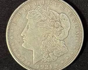 1921 Morgan Silver Dollar
*weight is approximate and shown in pictures (0.858 Troy ounces)

