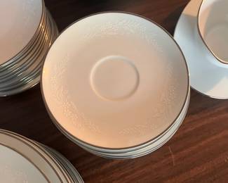 $250. Noritake 12 serving set (90+ pieces) includes plates, saucers, bread plates, and serving dishes