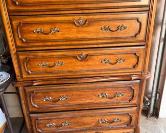 $90. Stanley Highboy Dresser