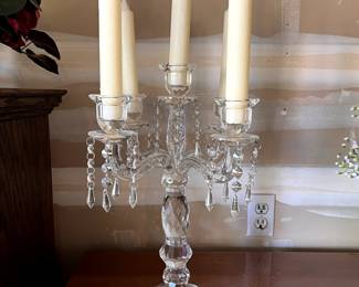 $40. Vintage Glass Candelabra