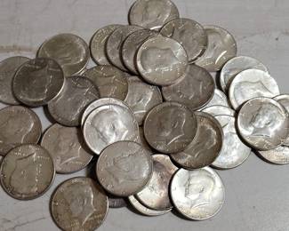 Kennedy half dollars all 1964 90% silver