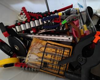 Lots of tools to find in the garage.