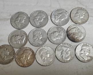 Franklin half dollars.
