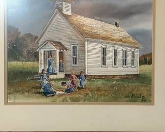 Jack Allred school house painting