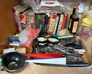 cookbooks, canning supplies