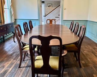 HENKLE HARRIS DINING TABLE & BUFFET