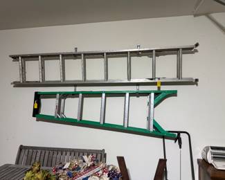 Extension and 6 foot ladders