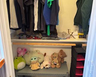 Kids plush toys, clothing and shoes