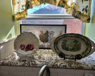 Beautiful platters - perfect for a Christmas ham or turkey!