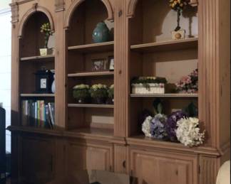 Charming bookcase/cabinet, pine. 82w x 84h x 17d. $1500.