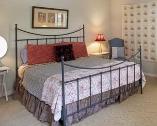 Bed frames and good quality mattress, art, quilts for your special collection.