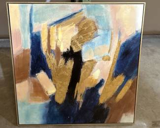 Abstract Canvas Art Square Print in Frame