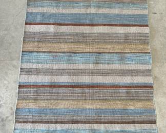 Multi Color Striped Area Rug is 3ft x 5ft